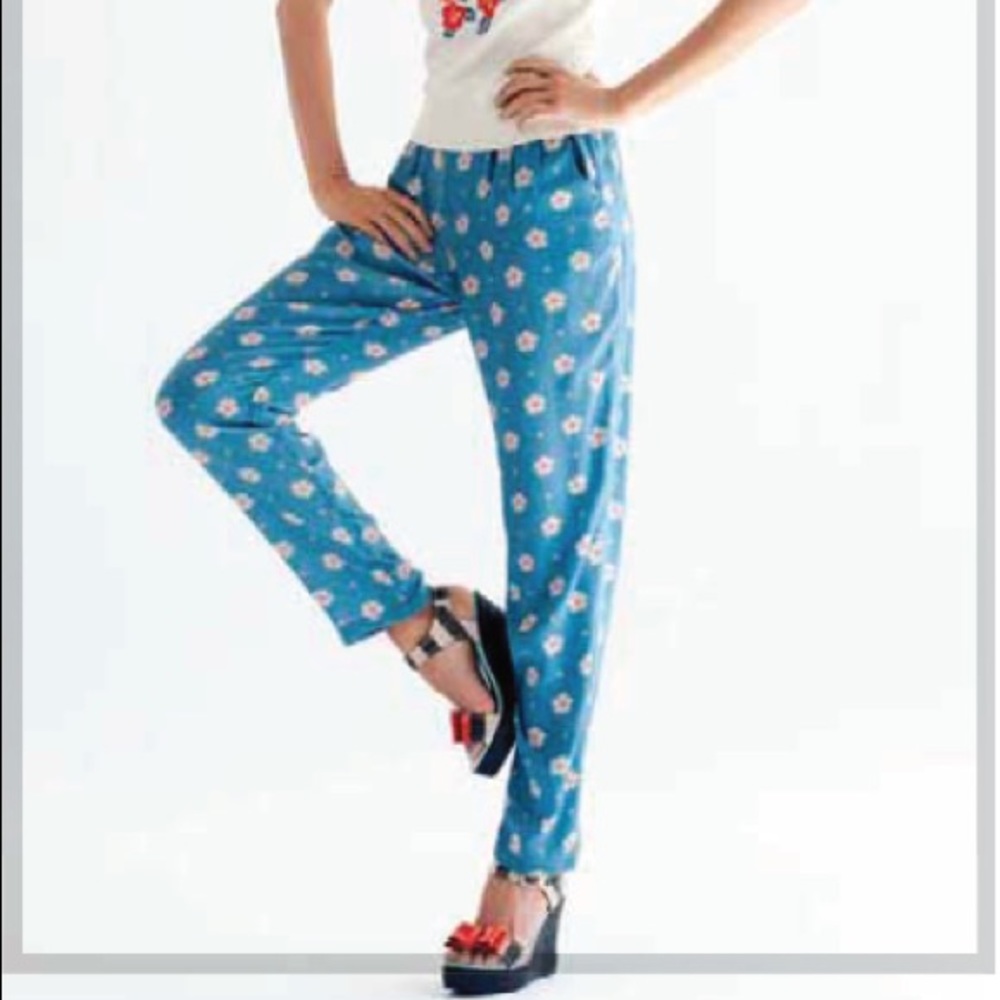 Edith Ella silk pants.